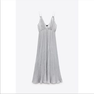Zara Pleated Slip Dress NEVER BEEN WORN size XS